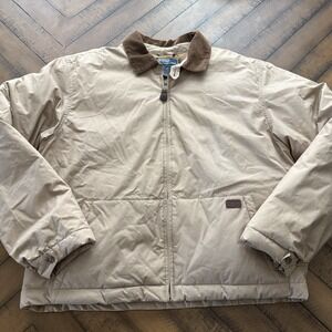 Vintage Polo Ralph Lauren Coat Mens XL 80% Down 20% Waterfowl Feathers Beige